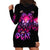 Rose Skull Hoodie Dress Stuck Between IDK IDC And IDGAF - Wonder Print Shop