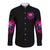 Rose Skull Long Sleeve Button Shirt Stuck Between IDK IDC And IDGAF - Wonder Print Shop