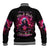 Rose Skull Baseball Jacket I Hold A Beast An Angel And A Crazy Lady In Me - Wonder Print Shop