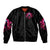 Rose Skull Bomber Jacket I Hold A Beast An Angel And A Crazy Lady In Me - Wonder Print Shop