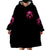 Rose Skull Wearable Blanket Hoodie I Hold A Beast An Angel And A Crazy Lady In Me