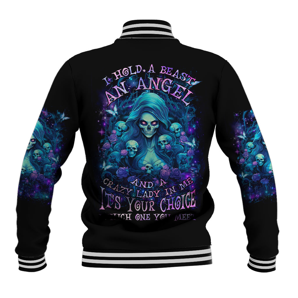 Flame Skull Baseball Jacket If You Kick Me When I'm Down You Better Pray I Don't Get Up - Wonder Print Shop