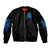 Flame Skull Bomber Jacket If You Kick Me When I'm Down You Better Pray I Don't Get Up - Wonder Print Shop