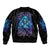 Flame Skull Bomber Jacket If You Kick Me When I'm Down You Better Pray I Don't Get Up - Wonder Print Shop