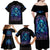 Flame Skull Family Matching Off Shoulder Maxi Dress and Hawaiian Shirt If You Kick Me When I'm Down You Better Pray I Don't Get Up - Wonder Print Shop