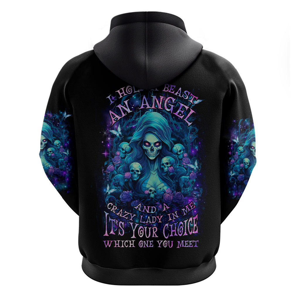 Flame Skull Hoodie If You Kick Me When I'm Down You Better Pray I Don't Get Up - Wonder Print Shop