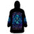 Flame Skull Wearable Blanket Hoodie If You Kick Me When I'm Down You Better Pray I Don't Get Up