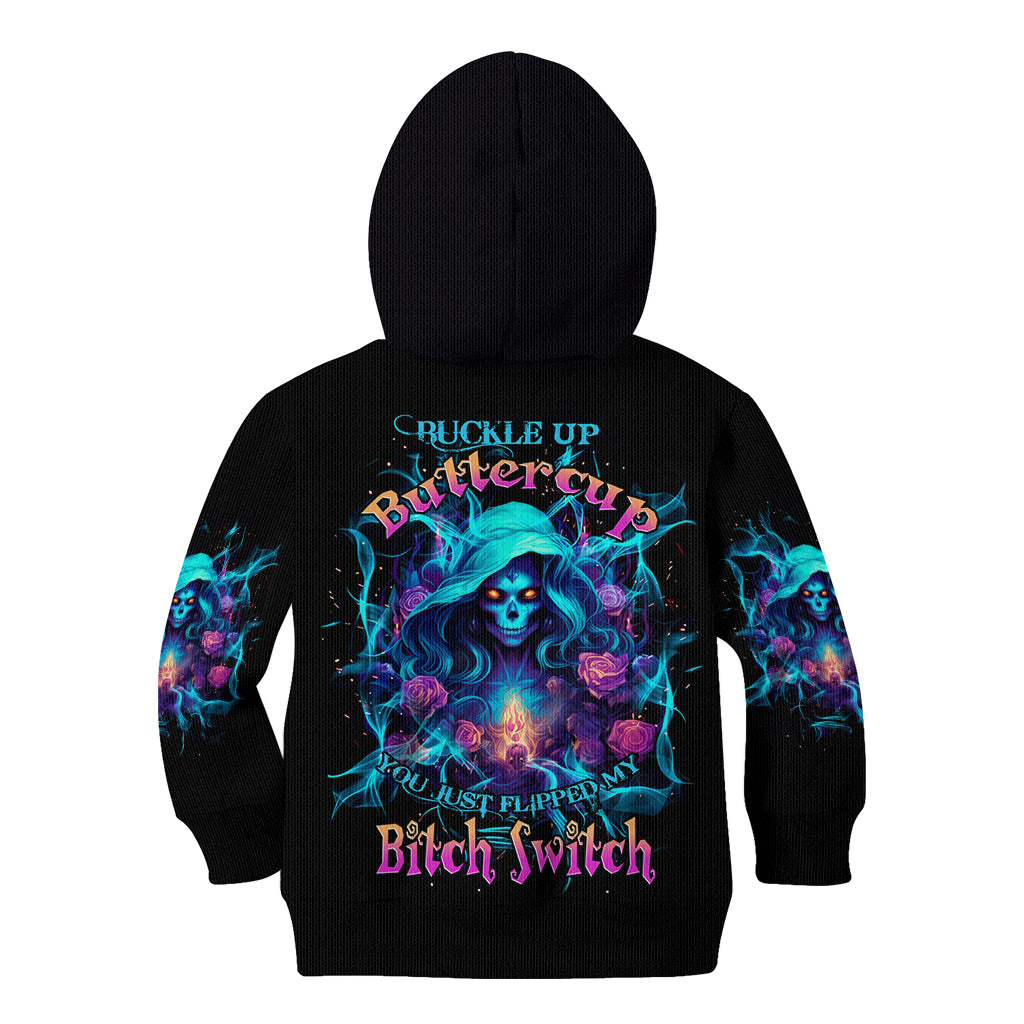 Witch Skull Kid Hoodie I'm A Good Person But Don't Give Me A Reason To Show My Evel Side - Wonder Print Shop