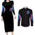 Lady Skull Couples Matching Long Sleeve Bodycon Dress and Long Sleeve Button Shirt The Good Girl In Me Got Tired Of The Bullshit - Wonder Print Shop