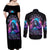 Lady Skull Couples Matching Off Shoulder Maxi Dress and Long Sleeve Button Shirt The Good Girl In Me Got Tired Of The Bullshit - Wonder Print Shop