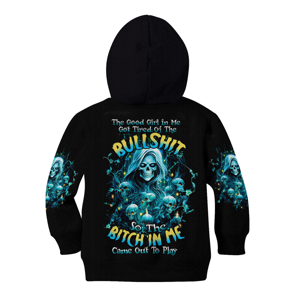 Irsh Girl Skull Kid Hoodie Drink Up Bitch - Wonder Print Shop