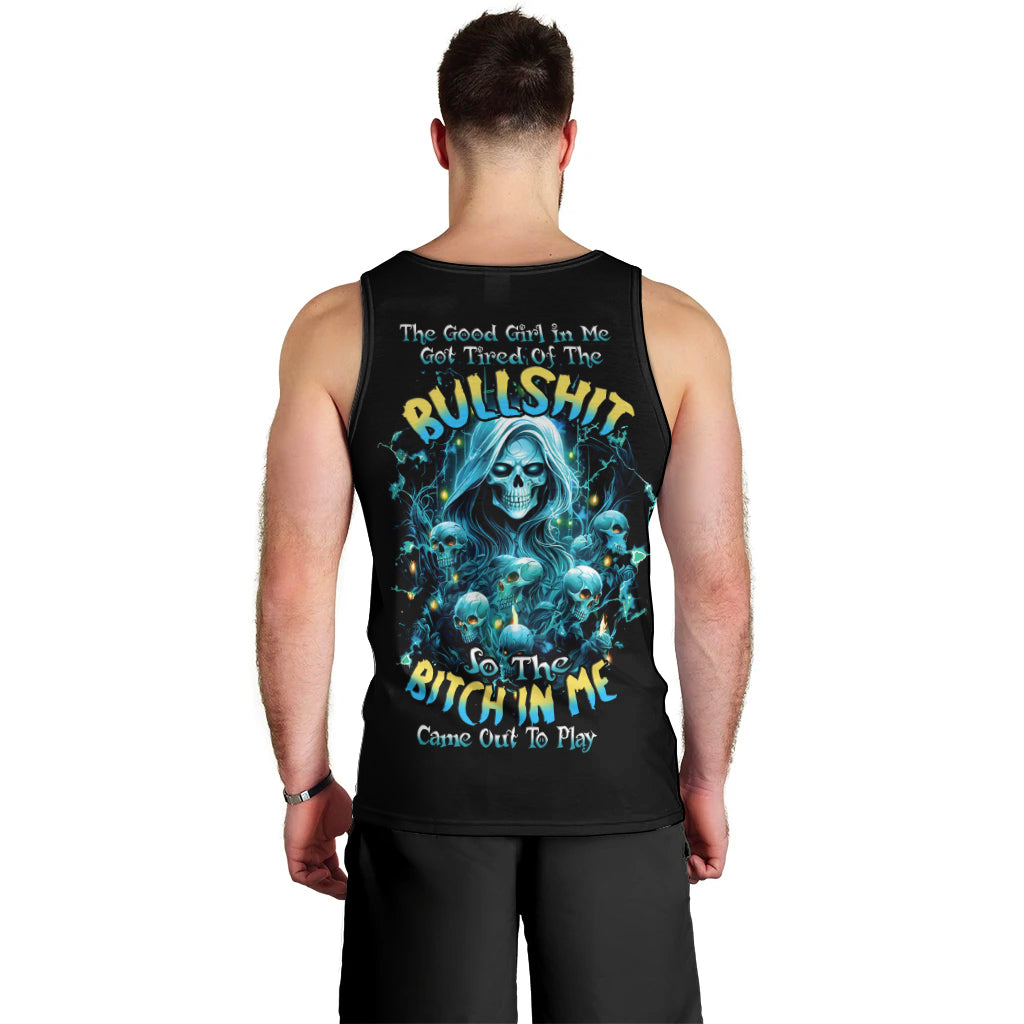 Irsh Girl Skull Men Tank Top Drink Up Bitch - Wonder Print Shop