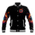 Flame Skull Baseball Jacket Heaven Don't Want Me And Hell's Afraid I'll Take Over - Wonder Print Shop