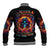 Flame Skull Baseball Jacket Heaven Don't Want Me And Hell's Afraid I'll Take Over - Wonder Print Shop