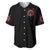 Flame Skull Baseball Jersey Heaven Don't Want Me And Hell's Afraid I'll Take Over - Wonder Print Shop