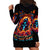 Flame Skull Hoodie Dress Heaven Don't Want Me And Hell's Afraid I'll Take Over - Wonder Print Shop