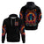 Flame Skull Zip Hoodie Heaven Don't Want Me And Hell's Afraid I'll Take Over