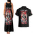 Rose Skull Couples Matching Tank Maxi Dress and Hawaiian Shirt Like Me Or Not I Don't Give A Flying Fuck - Wonder Print Shop