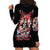 Rose Skull Hoodie Dress Like Me Or Not I Don't Give A Flying Fuck - Wonder Print Shop