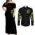 Irish Skull Couples Matching Off Shoulder Maxi Dress and Long Sleeve Button Shirt Let The Shenanigans Begin - Wonder Print Shop