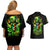 Irish Skull Couples Matching Off Shoulder Short Dress and Hawaiian Shirt Let The Shenanigans Begin - Wonder Print Shop