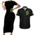 Irish Skull Couples Matching Short Sleeve Bodycon Dress and Hawaiian Shirt Let The Shenanigans Begin - Wonder Print Shop