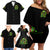 Irish Skull Family Matching Off Shoulder Short Dress and Hawaiian Shirt Let The Shenanigans Begin - Wonder Print Shop