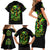 Irish Skull Family Matching Short Sleeve Bodycon Dress and Hawaiian Shirt Let The Shenanigans Begin - Wonder Print Shop