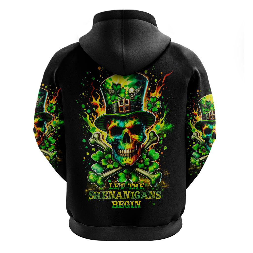 Irish Skull Hoodie Let The Shenanigans Begin - Wonder Print Shop