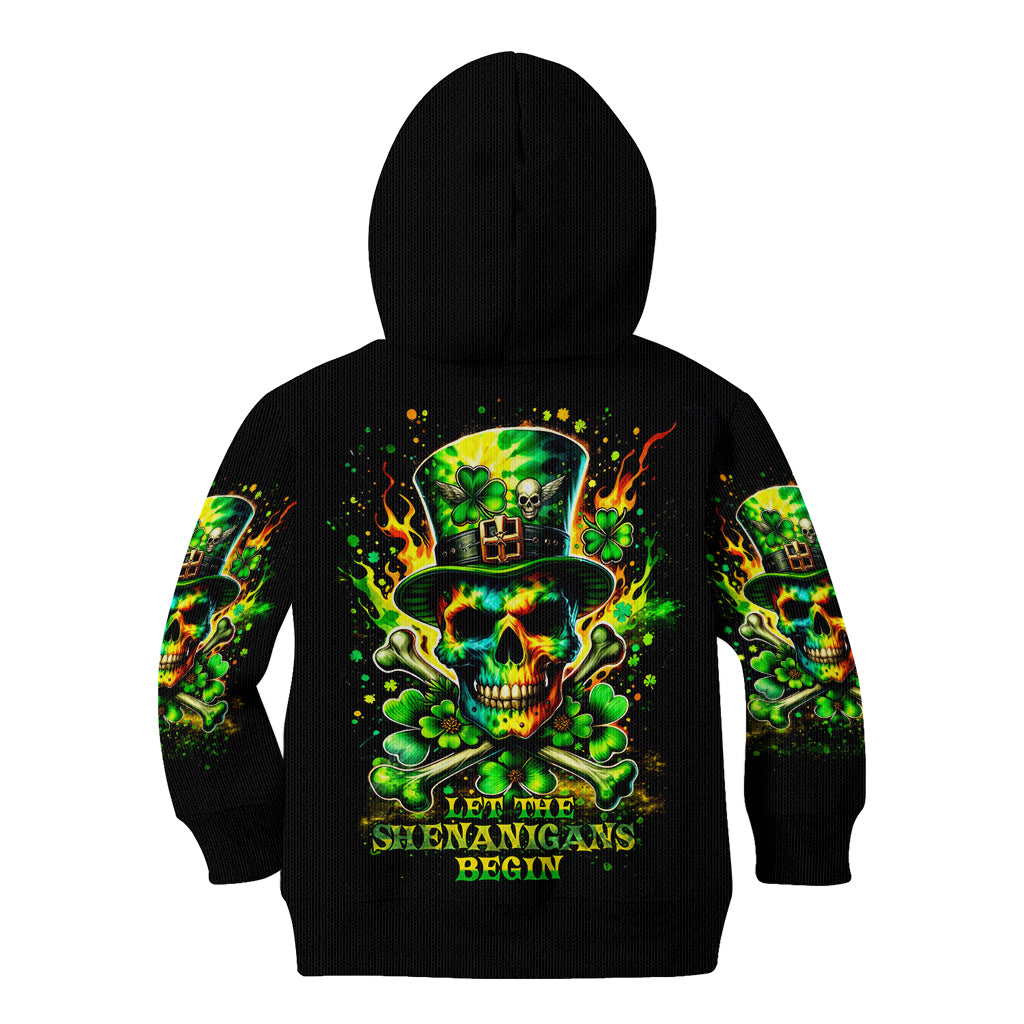 Irish Skull Kid Hoodie Let The Shenanigans Begin - Wonder Print Shop