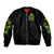 Irish Skull Sleeve Zip Bomber Jacket Let The Shenanigans Begin