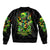 Irish Skull Sleeve Zip Bomber Jacket Let The Shenanigans Begin