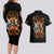 Fairy Skull Couples Matching Long Sleeve Bodycon Dress and Hawaiian Shirt Don't Fuck With Me I Fuck Back - Wonder Print Shop