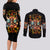 Fairy Skull Couples Matching Long Sleeve Bodycon Dress and Long Sleeve Button Shirt Don't Fuck With Me I Fuck Back - Wonder Print Shop