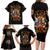 Fairy Skull Family Matching Long Sleeve Bodycon Dress and Hawaiian Shirt Don't Fuck With Me I Fuck Back - Wonder Print Shop