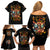 Fairy Skull Family Matching Off Shoulder Short Dress and Hawaiian Shirt Don't Fuck With Me I Fuck Back - Wonder Print Shop