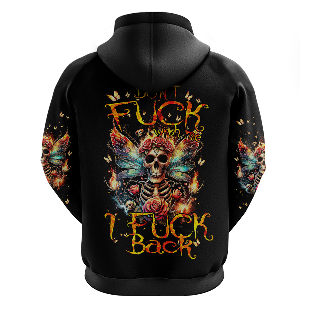 Fairy Skull Hoodie Don't Fuck With Me I Fuck Back - Wonder Print Shop