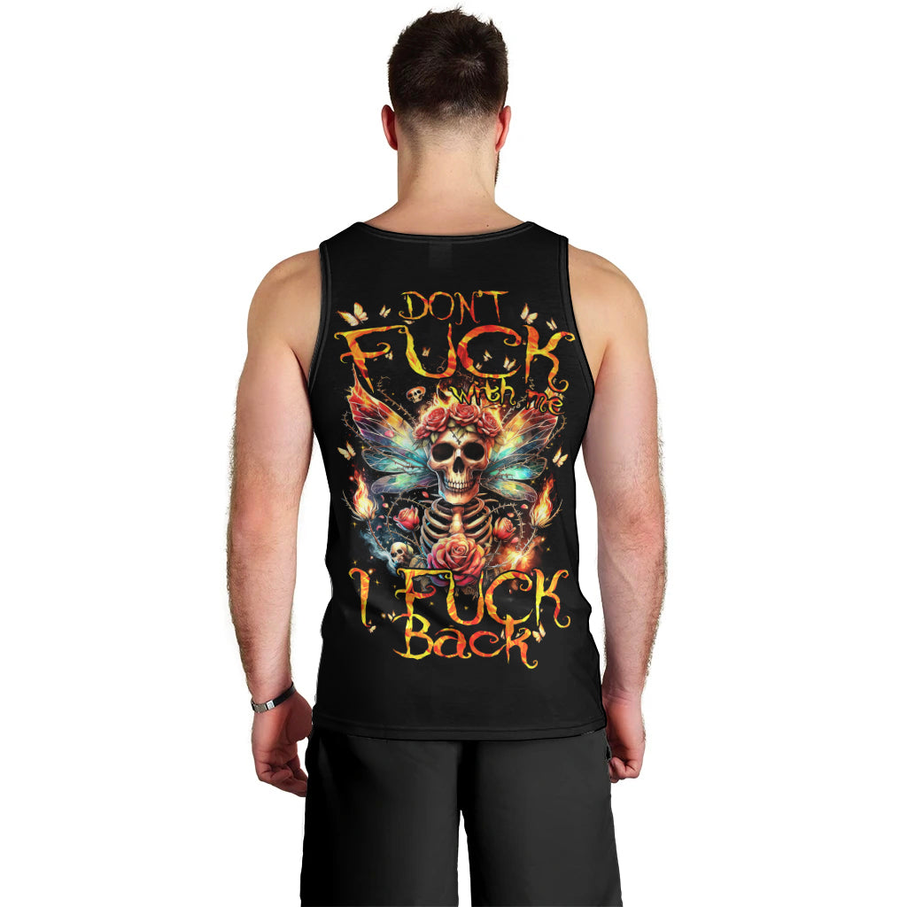 Fairy Skull Men Tank Top Don't Fuck With Me I Fuck Back - Wonder Print Shop