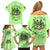 Irish Skull Family Matching Off Shoulder Short Dress and Hawaiian Shirt Let The Shenanigans Begin - Wonder Print Shop