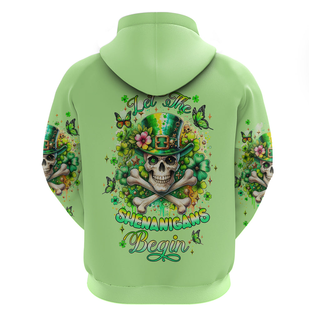 Irish Skull Hoodie Let The Shenanigans Begin - Wonder Print Shop