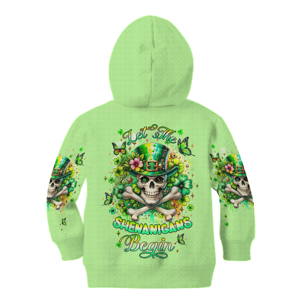 Irish Skull Kid Hoodie Let The Shenanigans Begin - Wonder Print Shop