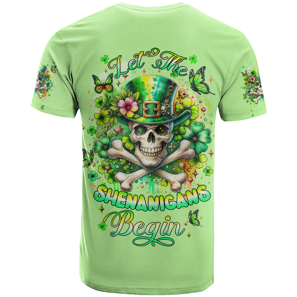 Irish Skull T Shirt Let The Shenanigans Begin