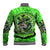 Irish Skull Baseball Jacket Shamrock And Roll - Wonder Print Shop