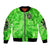 Irish Skull Bomber Jacket Shamrock And Roll - Wonder Print Shop