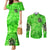 Irish Skull Couples Matching Mermaid Dress and Long Sleeve Button Shirt Shamrock And Roll