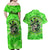 Irish Skull Couples Matching Off Shoulder Maxi Dress and Hawaiian Shirt Shamrock And Roll - Wonder Print Shop