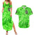 Irish Skull Couples Matching Summer Maxi Dress and Hawaiian Shirt Shamrock And Roll - Wonder Print Shop