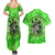 Irish Skull Couples Matching Summer Maxi Dress and Hawaiian Shirt Shamrock And Roll - Wonder Print Shop