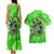 Irish Skull Couples Matching Tank Maxi Dress and Hawaiian Shirt Shamrock And Roll - Wonder Print Shop