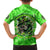 Irish Skull Family Matching Long Sleeve Bodycon Dress and Hawaiian Shirt Shamrock And Roll - Wonder Print Shop